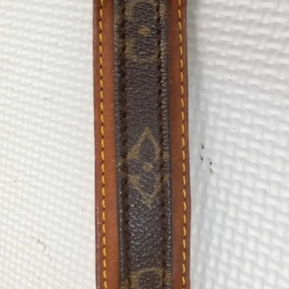 Auth Louis Vuitton Mini Crossbody Monogram Pochette Marly Bandouliere Brown Tan - Picture 11 of 14